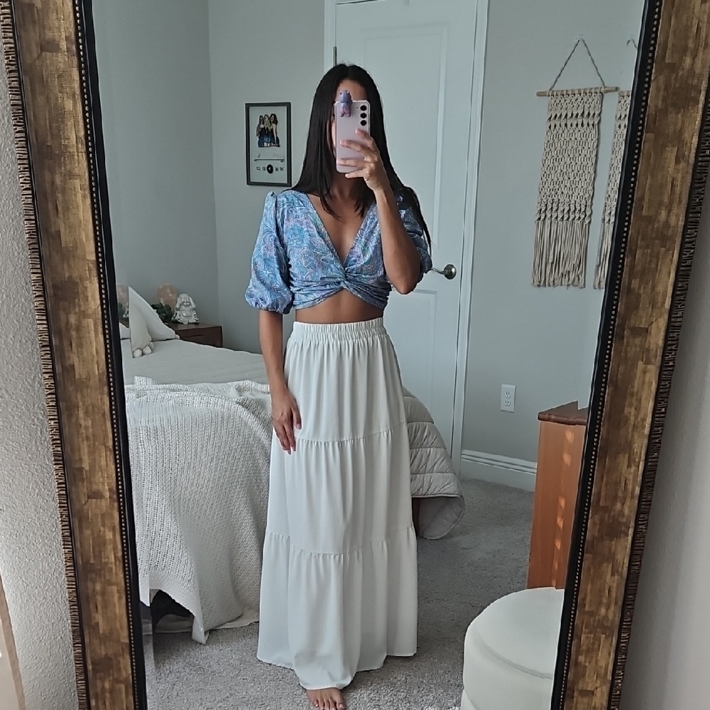 White Maxi Skirt